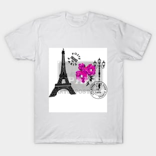 Vintage mail from Paris pink T-Shirt